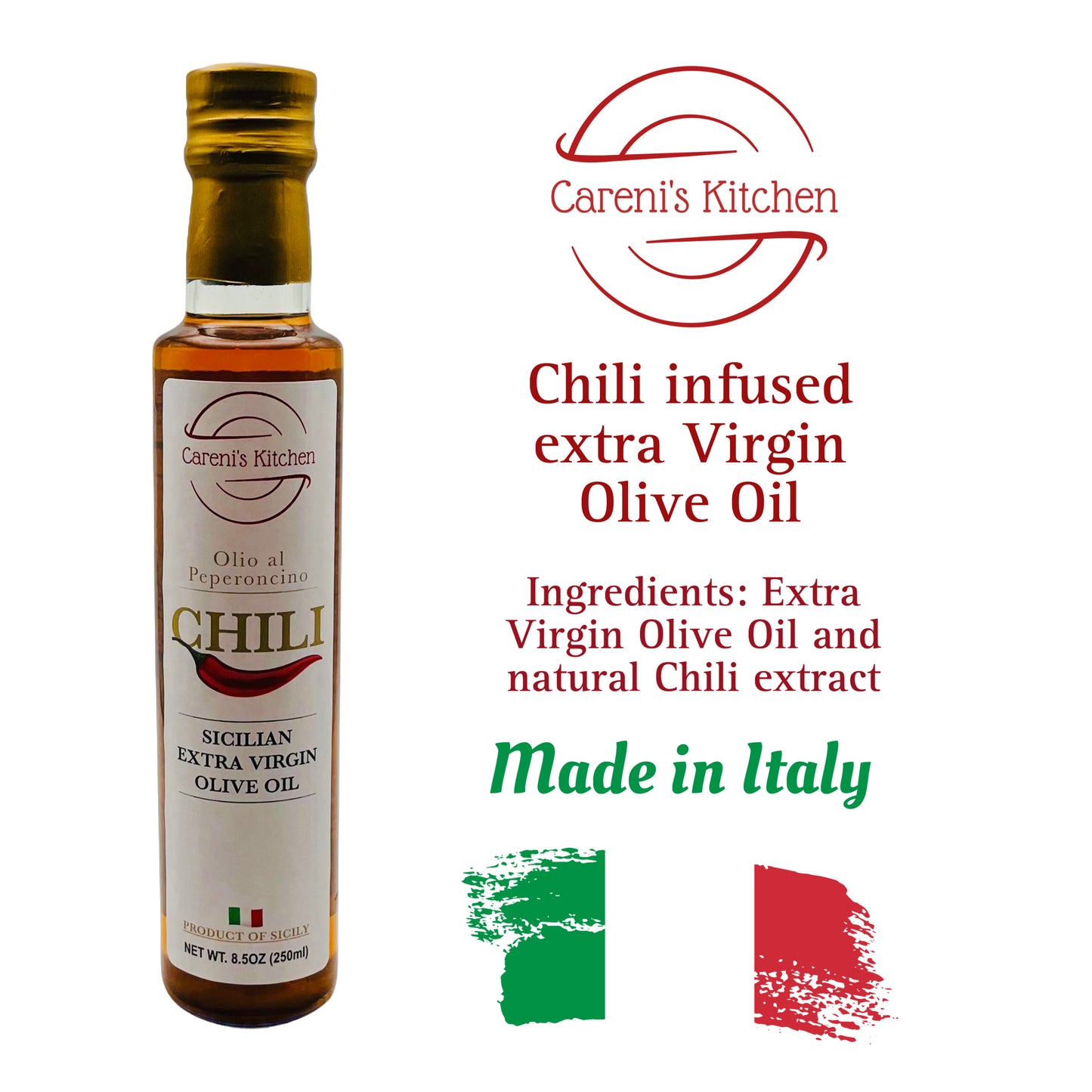 Sicilian Extra Virgin Olive Oil Chili Infused