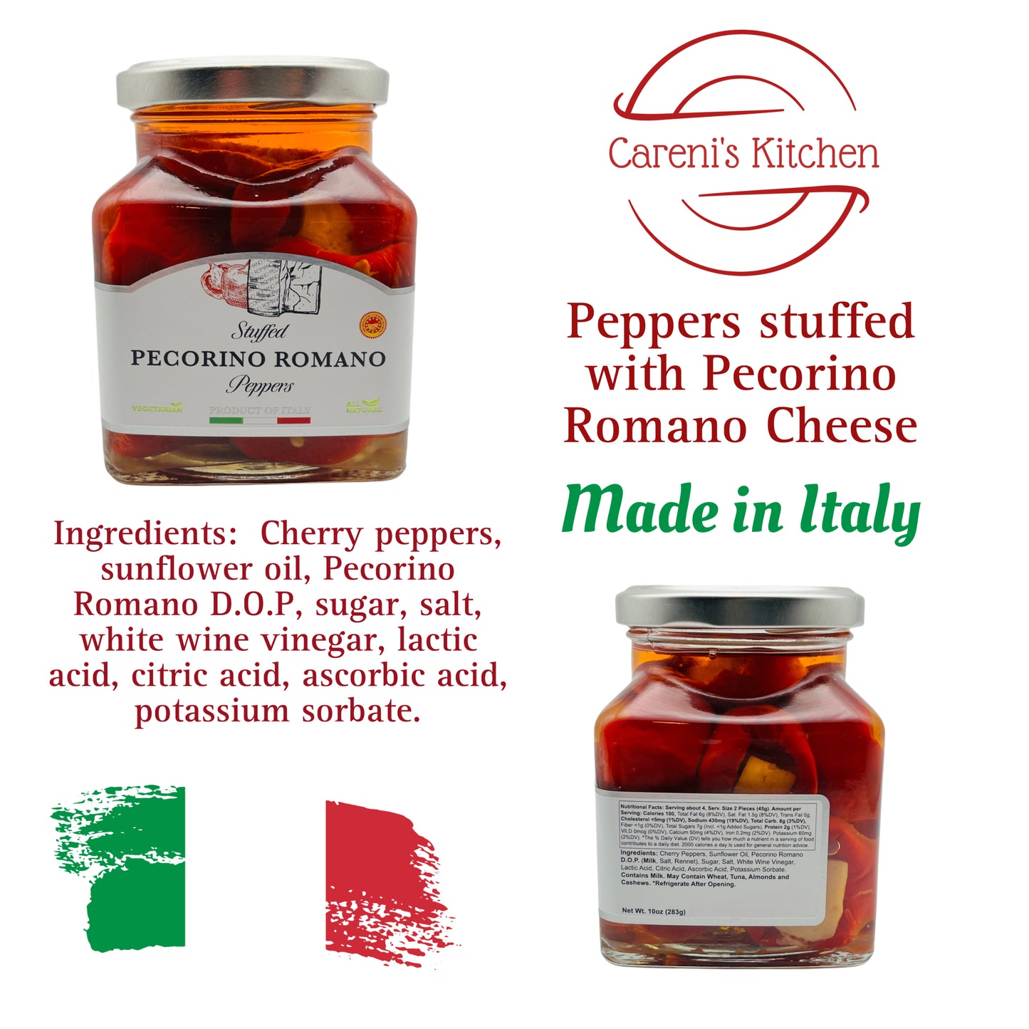 Peppers Stuffed with Pecorino Romano Cheese