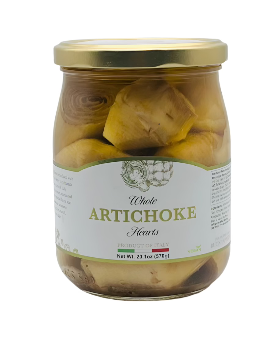 Whole artichoke hearts made in italy