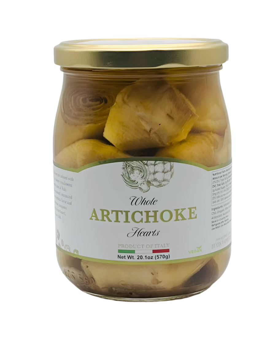 Whole artichoke hearts made in italy 